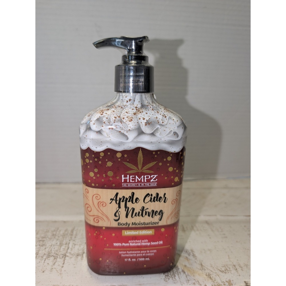 Hempz Apple Cider & Nutmeg Herbal Body Moisturizer 17oz Limited Edition Scent
